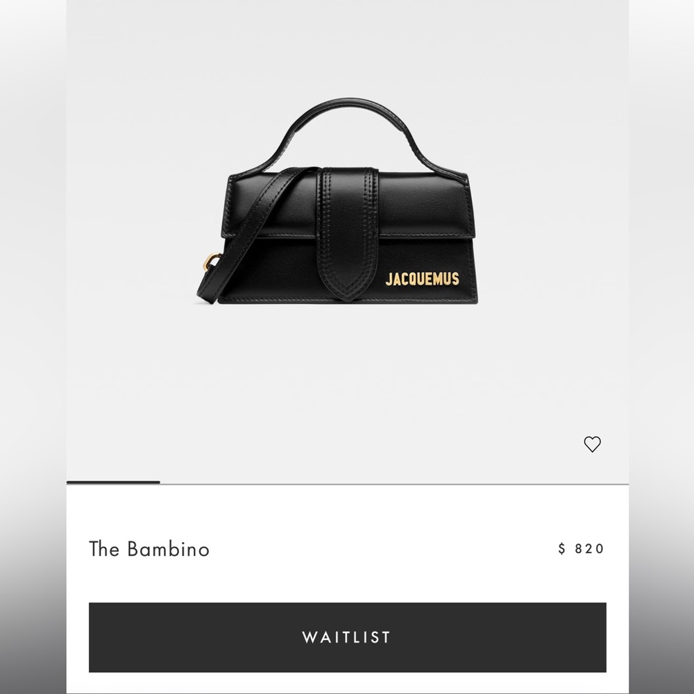 Jacquemus Black The Bambino Bag - 100% Authentic